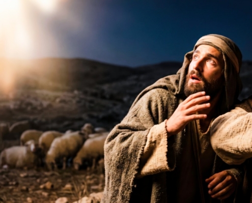 The shepherds were terrified