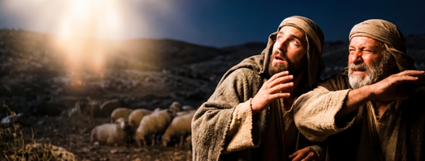 The shepherds were terrified
